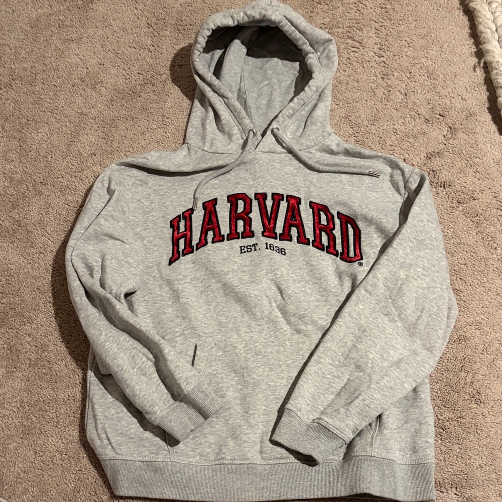 H&M Gray Harvard Hoodie